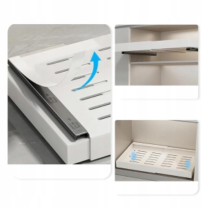 SZUFLADA REGULOWANA Teleskopowa Półka Wysuwana Wkład do Szafki Kuchennej