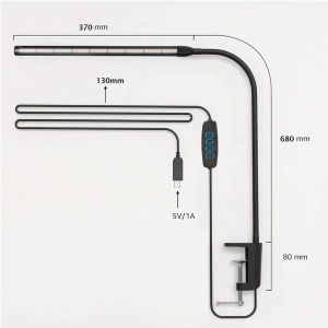 LAMPKA STOŁOWA BIURKOWA NOCNA OŚWIETLENIE LED USB NA BIURKO REGULOWANE