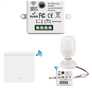 INTELIGENTNY WYŁĄCZNIK ŚWIATŁA BEZPRZEWODOWY BIAŁY PREMIUM WIFI SMART PANEL