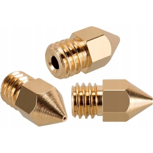 Dysza Mosiężna Brass MK8 0.4mm M6 Zestaw 5x Creality Ender 3 Pro V2