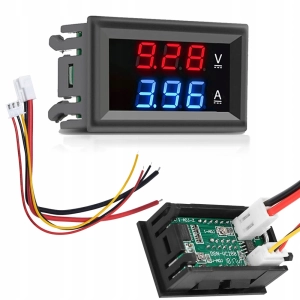 2w1 MODUŁ PANELOWY AMPEROMIERZ WOLTOMIERZ 100V 50A PRĄD STAŁY DC CYFROWY
