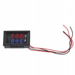 2w1 MODUŁ PANELOWY AMPEROMIERZ WOLTOMIERZ 100V 50A PRĄD STAŁY DC CYFROWY