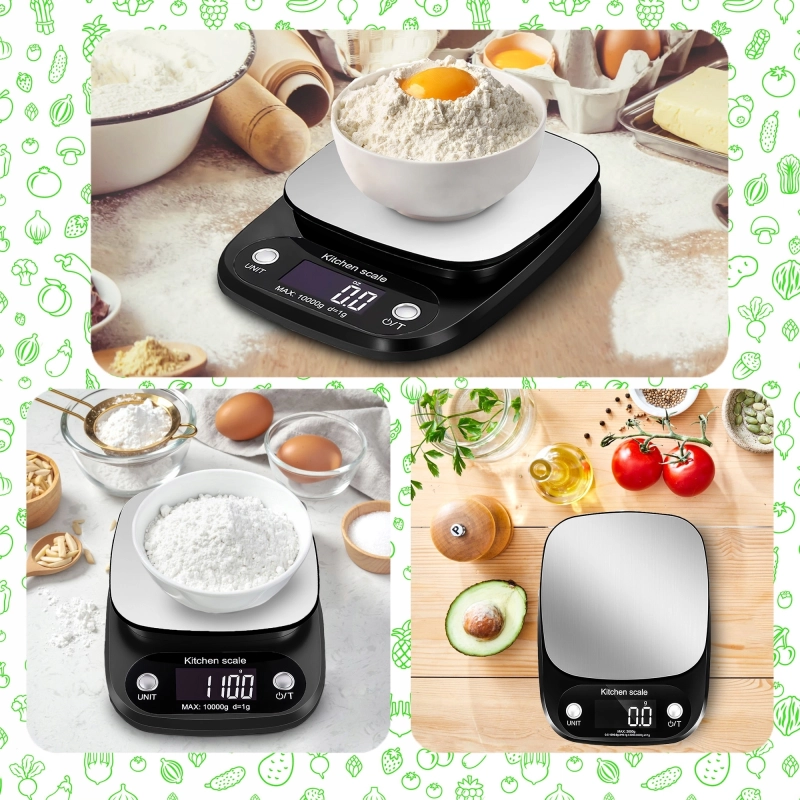 ELEKTRONICZNA WAGA KUCHENNA PRECYZYJNA DOMOWA BEZPRZEWODOWA 1g-10 kg LCD