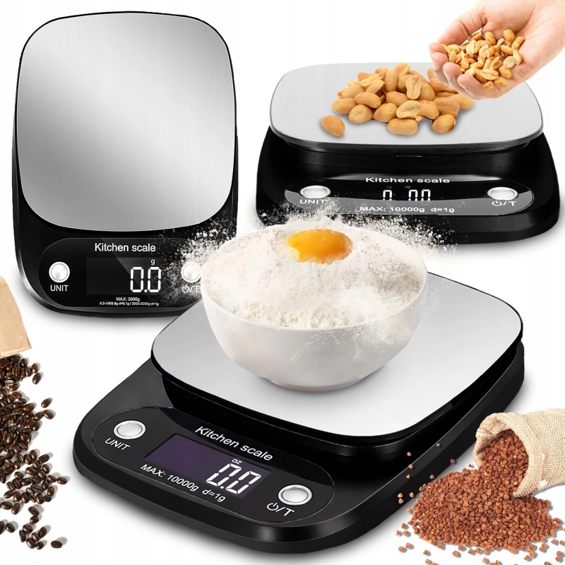 ELEKTRONICZNA WAGA KUCHENNA PRECYZYJNA DOMOWA BEZPRZEWODOWA 1g-10 kg LCD