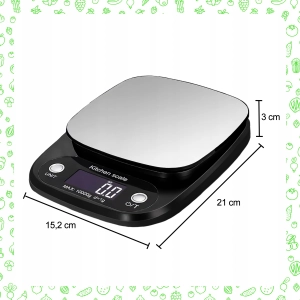 ELEKTRONICZNA WAGA KUCHENNA PRECYZYJNA DOMOWA BEZPRZEWODOWA 1g-10 kg LCD