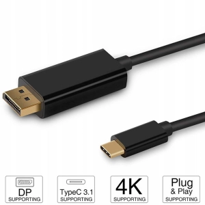 KABEL ADAPTER USB-C HDMI 3.1 Przejściówka 2M 4K 60Hz MHL
