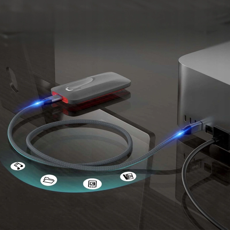 KABEL TYP-C do TYP-C QC PD 240W 3.1 48V 5A 1M SZYBKIE ŁADOWANIE