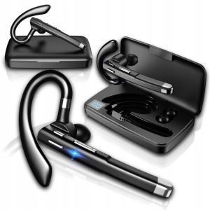 SŁUCHAWKA BLUETOOTH BEZPRZEWODOWA DLA KIEROWCY ZESTAW SŁUCHAWKOWY POWERBANK