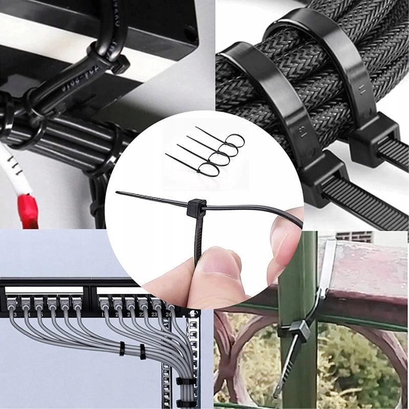 ZESTAW ORGANIZER DO KABLI XL OPLOT UCHWYT KLIPS OPASKA KABLOWA MASKOWNICA