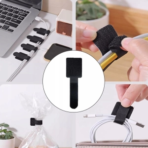ZESTAW ORGANIZER DO KABLI XL OPLOT UCHWYT KLIPS OPASKA KABLOWA MASKOWNICA