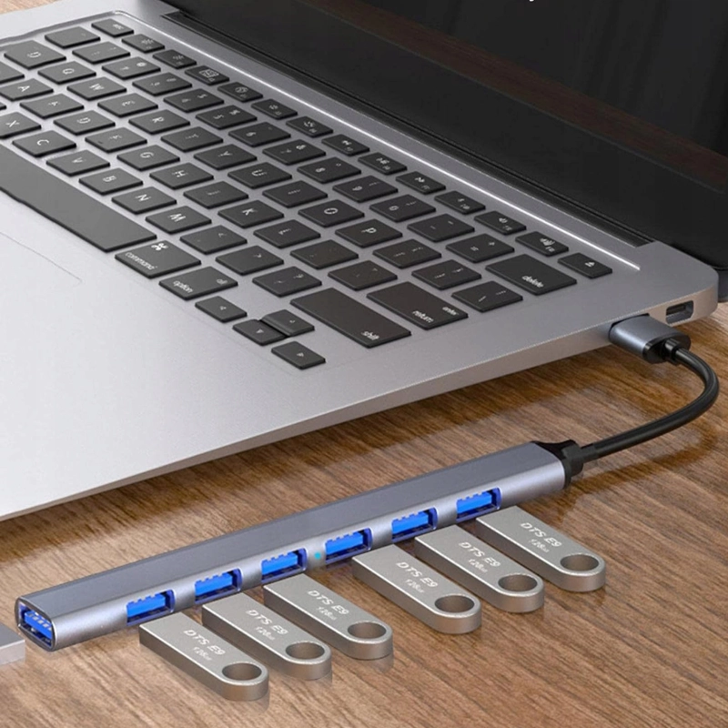 HUB USB 3.0 2.0 Rozdzielacz Rozgałęźnik 7 Portów 7x USB Slim 7w1 Smukły