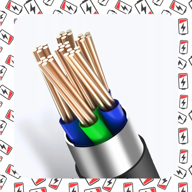 ŁADOWARKA KABEL 3W1 GNIAZDO ZAPALNICZKI TYP-C LIGHTNING MICROUSB DO AUTA 1M
