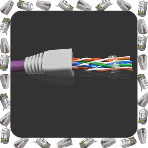 ZESTAW 10SZT WTYKI ZŁĄCZA EKRANOWANY FTP STP RJ45 kat 6a 7 KOŃCÓWKI ZŁĄCZKI