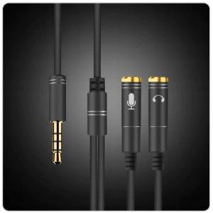 ROZDZIELACZ KABEL MINI JACK AUX MIKROFON SŁUCHAWKI do Xbox i PlayStation