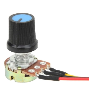 REGULATOR PWM OBROTÓW SILNIKA DC 9-60V 20A 12V 24V 0-100% + POTENCJOMETR